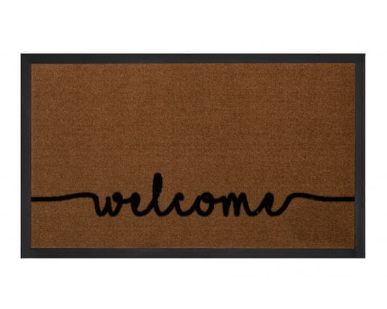 Hanse Home Protiskluzová rohožka Welcome 103794 Lightbrown Anthracite