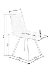 Halmar Designová židle Chlorett šedá