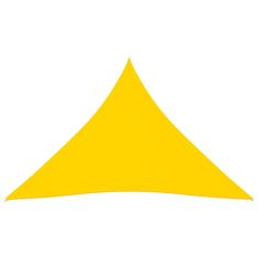 Greatstore Stínící plachta oxfordská látka trojúhelníková 5x7x7 m žlutá