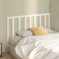 Greatstore Čelo postele bílé 156 x 4 x 100 cm masivní borovice