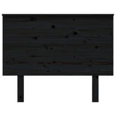 Greatstore Čelo postele černé 104 x 6 x 82,5 cm masivní borovice