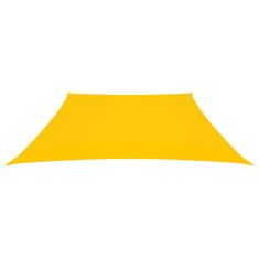 Greatstore Stínící plachta oxfordská látka lichoběžníková 4/5 x 3 m žlutá