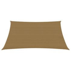 Greatstore Stínící plachta 160 g/m2 taupe 3,5 x 4,5 m HDPE