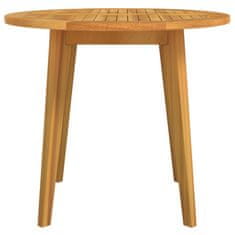 Greatstore Zahradní stolek Ø 85 x 75 cm masivní akáciové dřevo