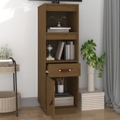 Greatstore Skříň highboard medově hnědá 34x40x108,5 cm masivní borovice