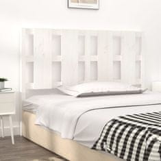 Vidaxl Čelo postele bílé 140,5 x 4 x 100 cm masivní borovice