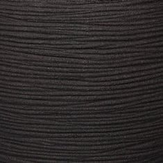 Petromila Capi Květináč Nature Rib kulovitý 40 x 32 cm černý KBLR270 