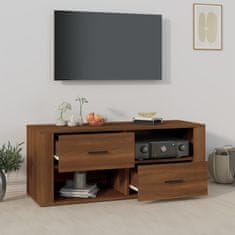 Vidaxl TV skříňka hnědý dub 100 x 35 x 40 cm kompozitní dřevo