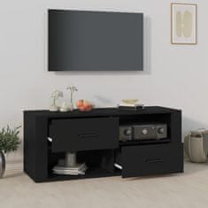 Vidaxl TV skříňka černá 100 x 35 x 40 cm kompozitní dřevo