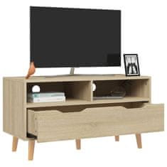 Greatstore TV skříňka sonoma dub 90 x 40 x 48,5 cm dřevotříska