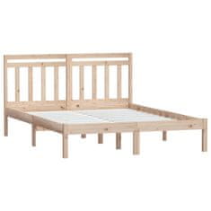 shumee Rám postele masivní dřevo 150 x 200 cm King Size