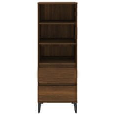 Greatstore Skříň highboard hnědý dub 40 x 36 x 110 cm kompozitní dřevo