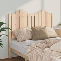 Vidaxl Čelo postele 126 x 4 x 110 cm masivní borovice