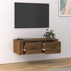 Vidaxl Závěsná TV skříňka hnědý dub 80 x 36 x 25 cm kompozitní dřevo