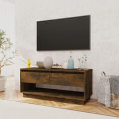 Vidaxl TV stolek kouřový dub 102 x 41 x 44 cm dřevotříska