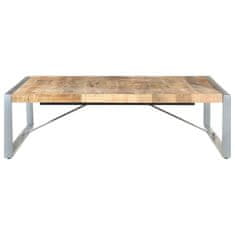 Greatstore Konferenční stolek 140 x 140 x 40 cm hrubé mangovníkové dřevo