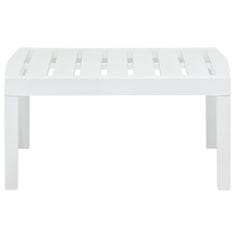 Greatstore Zahradní stolek bílý 78 x 55 x 38 cm plast