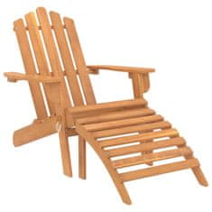 Greatstore Zahradní židle Adirondack s podnožkami 2 ks masivní akácie