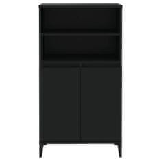 Vidaxl Skříň highboard černá 60 x 36 x 110 cm kompozitní dřevo