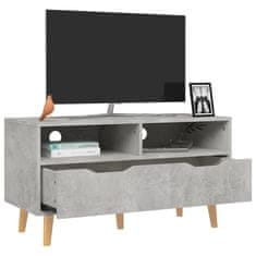 Greatstore TV skříňka betonově šedá 90 x 40 x 48,5 cm dřevotříska