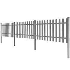 Vidaxl Laťkový plot se sloupky 3 ks WPC 600 x 60 cm