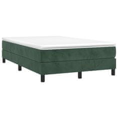 shumee Box spring postel s matrací tmavě zelená 120x190 cm samet