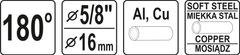 YATO Ohybačka na trubky Al, Cu, 180°, pr. 5/8" - 16mm