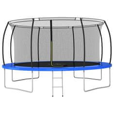 Greatstore Trampolína se sítí a žebříkem kulatá 460 x 80 cm 150 kg