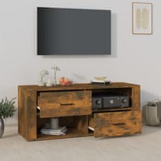 Vidaxl TV skříňka kouřový dub 100 x 35 x 40 cm kompozitní dřevo