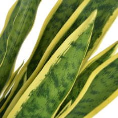 Petromila Umělá rostlina sansevieria s květináčem 90 cm zelená