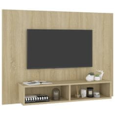 Greatstore Nástěnná TV skříňka dub sonoma 120 x 23,5 x 90 cm dřevotříska