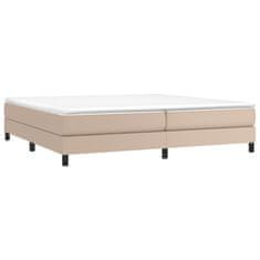 Vidaxl Box spring postel cappuccino 200 x 200 cm umělá kůže