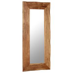 Greatstore Kosmetické zrcadlo 50 x 110 cm masivní akáciové dřevo
