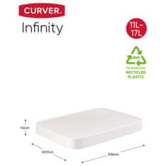 Greatstore Curver Úložné boxy s víkem Infinity 4 ks 11 l + 17 l bílé