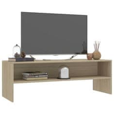 Greatstore TV stolek dub sonoma 120 x 40 x 40 cm dřevotříska