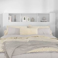 Petromila Čelo postele s úložným prostorem bílé 160 x 18,5 x 104,5 cm