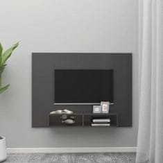 Greatstore Nástěnná TV skříňka šedá 135 x 23,5 x 90 cm dřevotříska