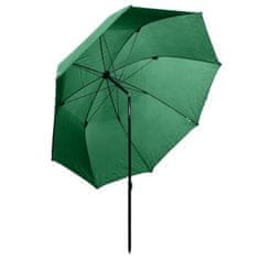 Greatstore Rybářský deštník zelený 300 x 240 cm