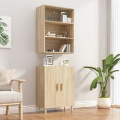 Greatstore Skříň highboard dub sonoma kompozitní dřevo