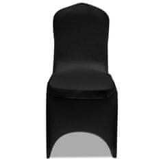 Vidaxl 50 ks černé strečové potahy na židle