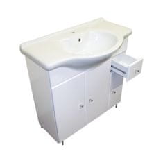 BPS-koupelny Koupelnová skříňka s keramickým umyvadlem Rumba S 85 ZV