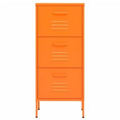Petromila Úložná skříň oranžová 42,5 x 35 x 101,5 cm ocel