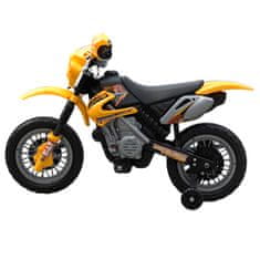 Greatstore Elektrická dětská motorka - žlutá