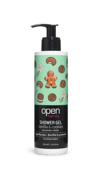 OPEN cosmetics Sprchový gel vanilka & sušenky 300 ml