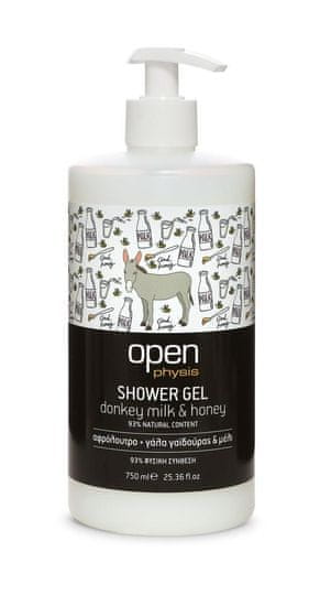 OPEN cosmetics Sprchový gel oslí mléko & med 750 ml