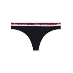 Tommy Hilfiger Dámská tanga tmavě modrá (UW0UW02458 DW5) - velikost XS