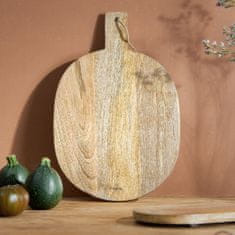 Homla SOSER MANGO dřevěné prkénko s rukojetí 42x27 cm