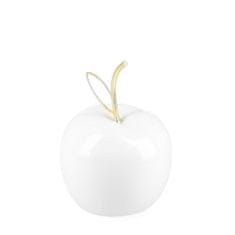 Homla Stojanová dekorace KEO jablko bílé 9x12 cm