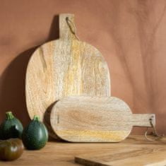 Homla SOSER MANGO dřevěné prkénko s rukojetí 42x27 cm