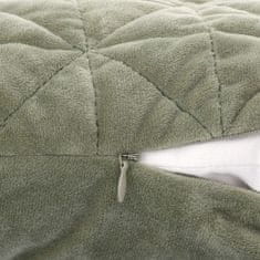 Homla LARIS prošívaný pistáciový povlak na polštář 45x45 cm